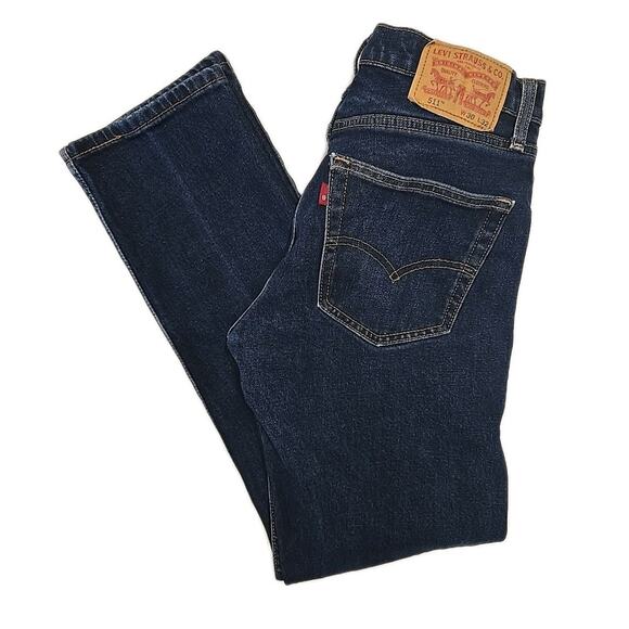 Levi's Other - Levi's 511 Mens Slim Fit Stretch Jeans 30x32 (30x31) Blue Denim Slight Taper